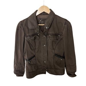 Vintage Blue‎ Willi’s rare brown jean jacket size medium.